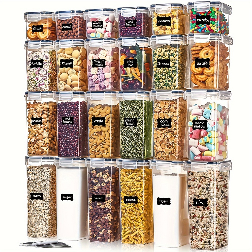 Tool Chest Cabinet - 24Pcs Food Storage Containers 12 Boxes