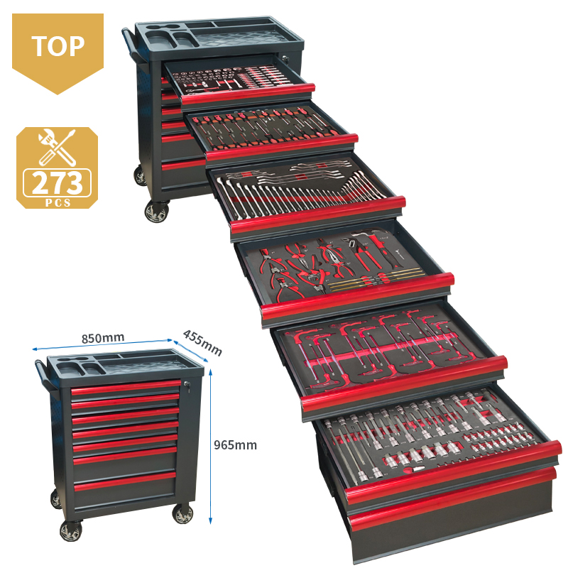 Workshop Tools Car - 7 Drawer Tool Trolley With 273pcsEVA