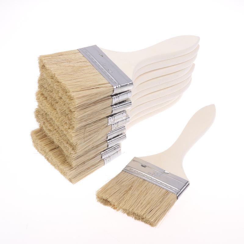 Tools Use In Workshop - 10Pcs Pig Mane Brushes Long Handle