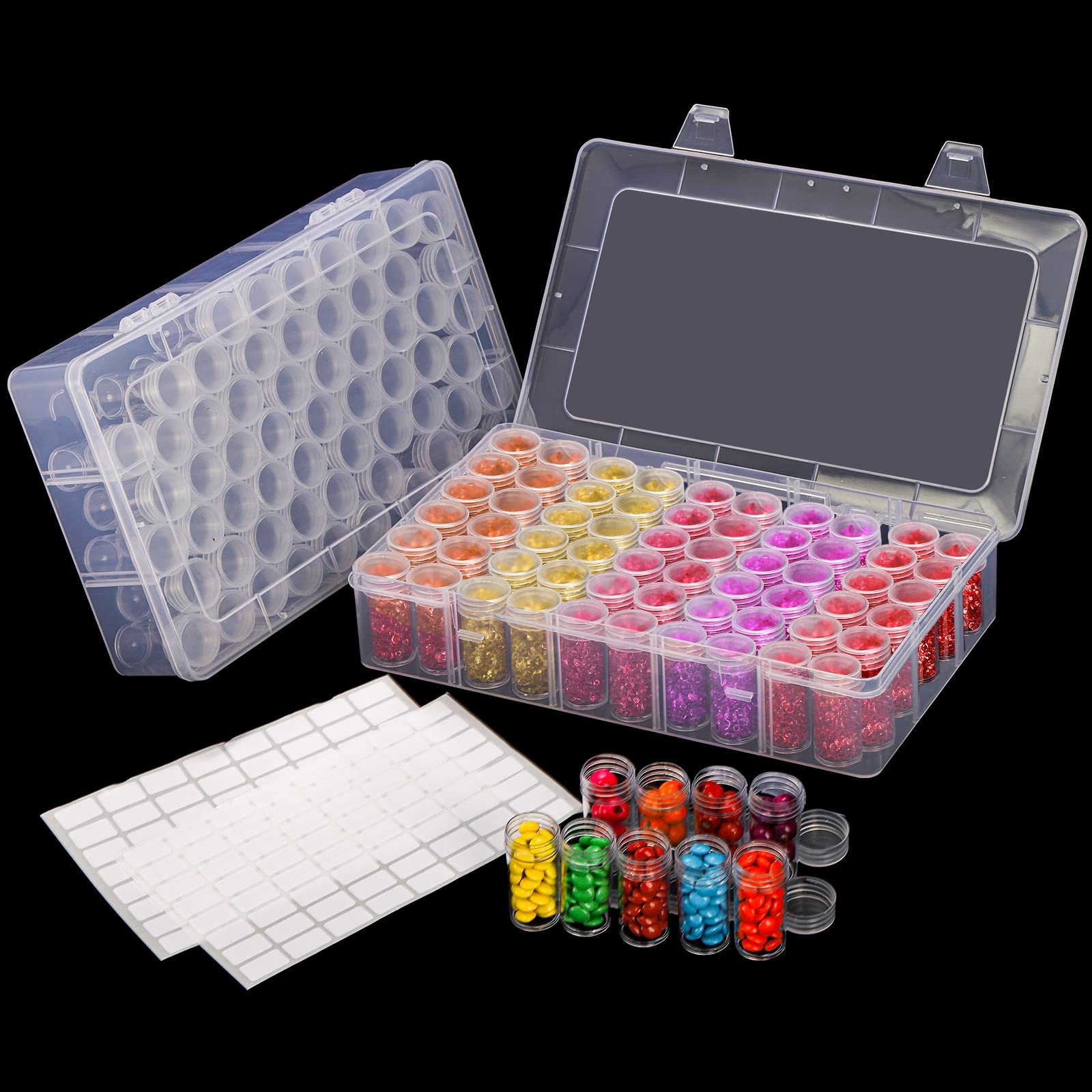 Tool Chest Cabinet - 1pc 24/30//38/60 Slots Plastic Storage Box,