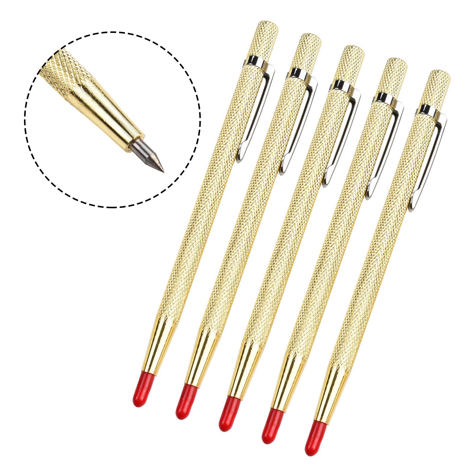 Workshop With Tools - Lettering Pen Pen Glass Cutter Gold