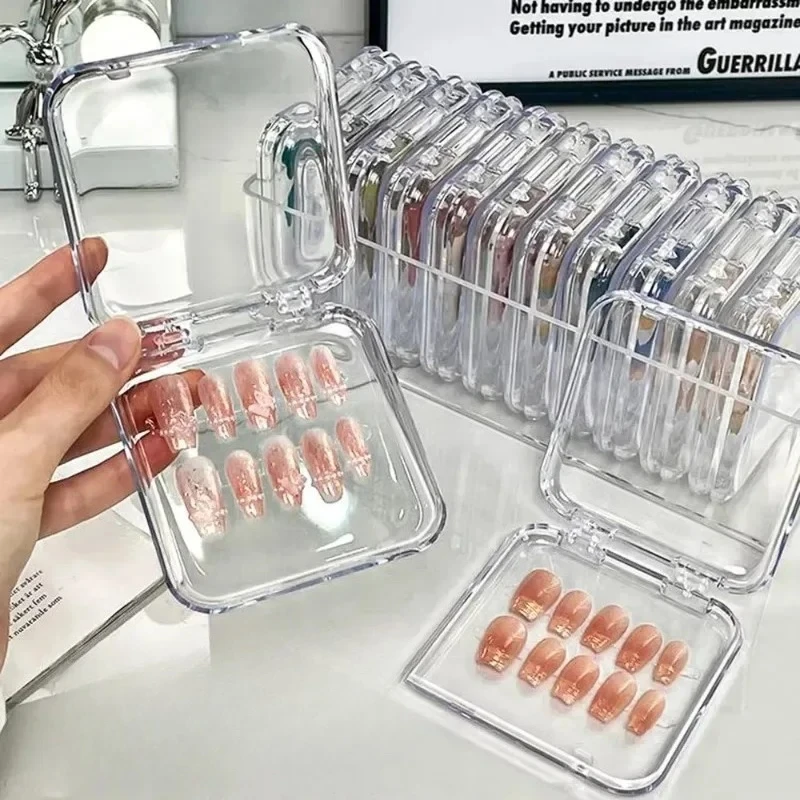 Tool Chest Cabinet - 10PCS Press-On Nail Storage Acrylic Boxes