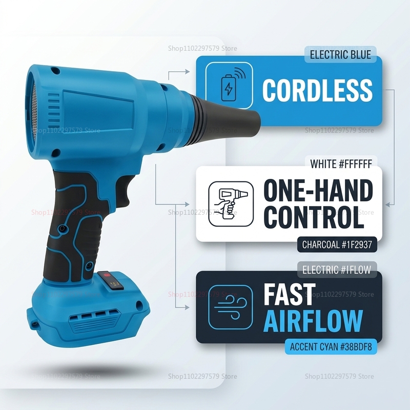 Workshop Tools Car - 18V Brushless Cordless Air Duster Electric