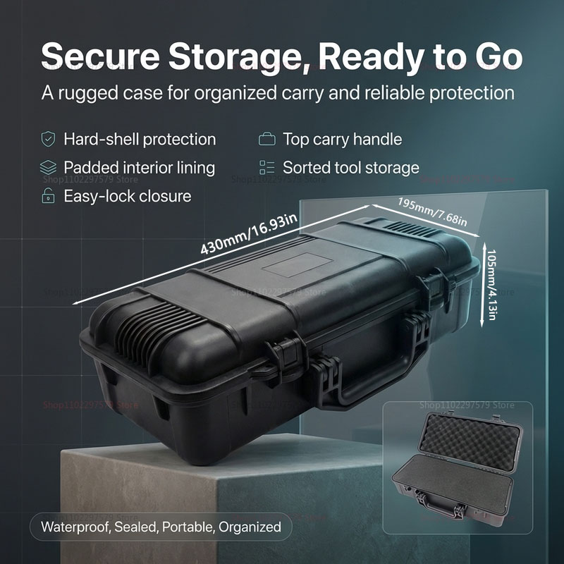 Tools Use In Workshop - Portable Waterproof Tool Box, High Strength
