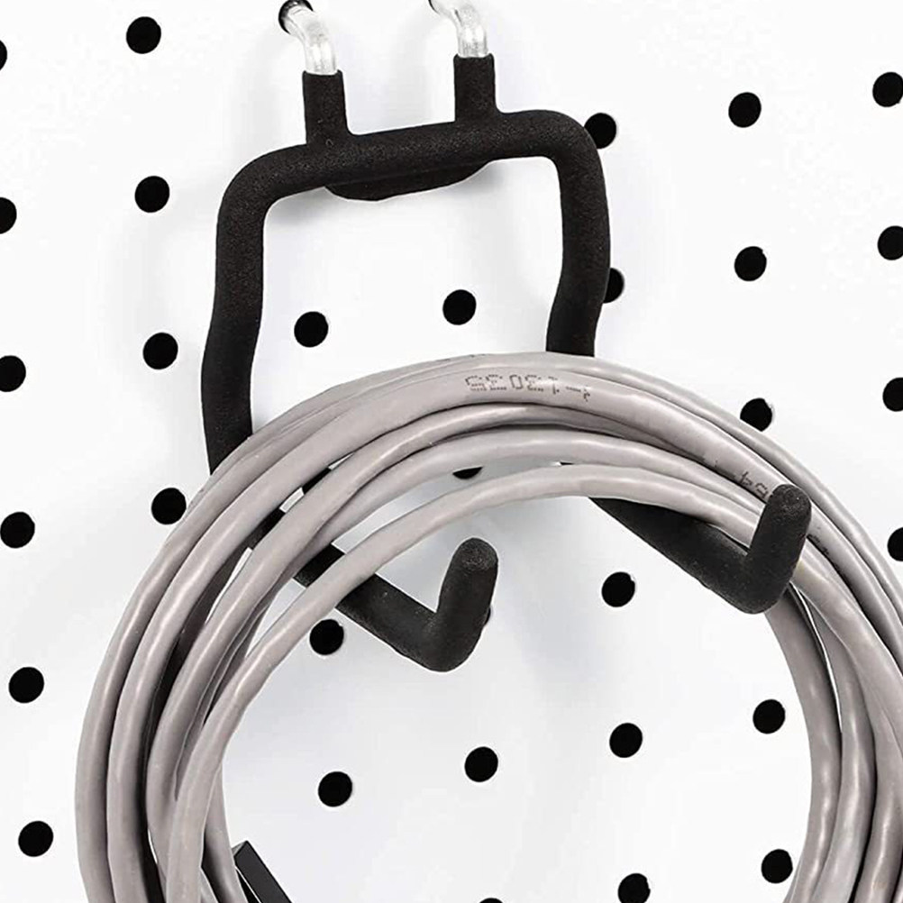Workshop Tools Hanging - 4Pcs Heavy-Duty Steel Rubber Pegboard Hooks