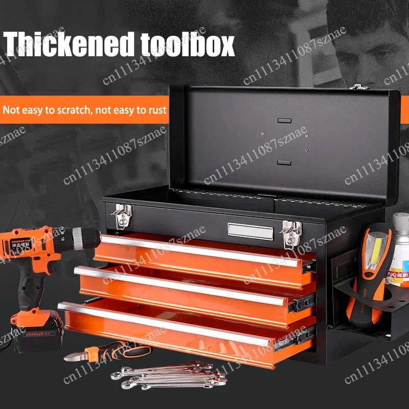 Workshop Tools Box - Portable 4-Drawer Tool Storage Box for