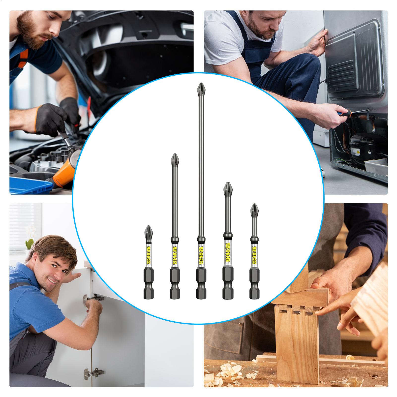 Drill Screwdriver Bit Set 5-Pi - огляд і ціна Workshop With Tools