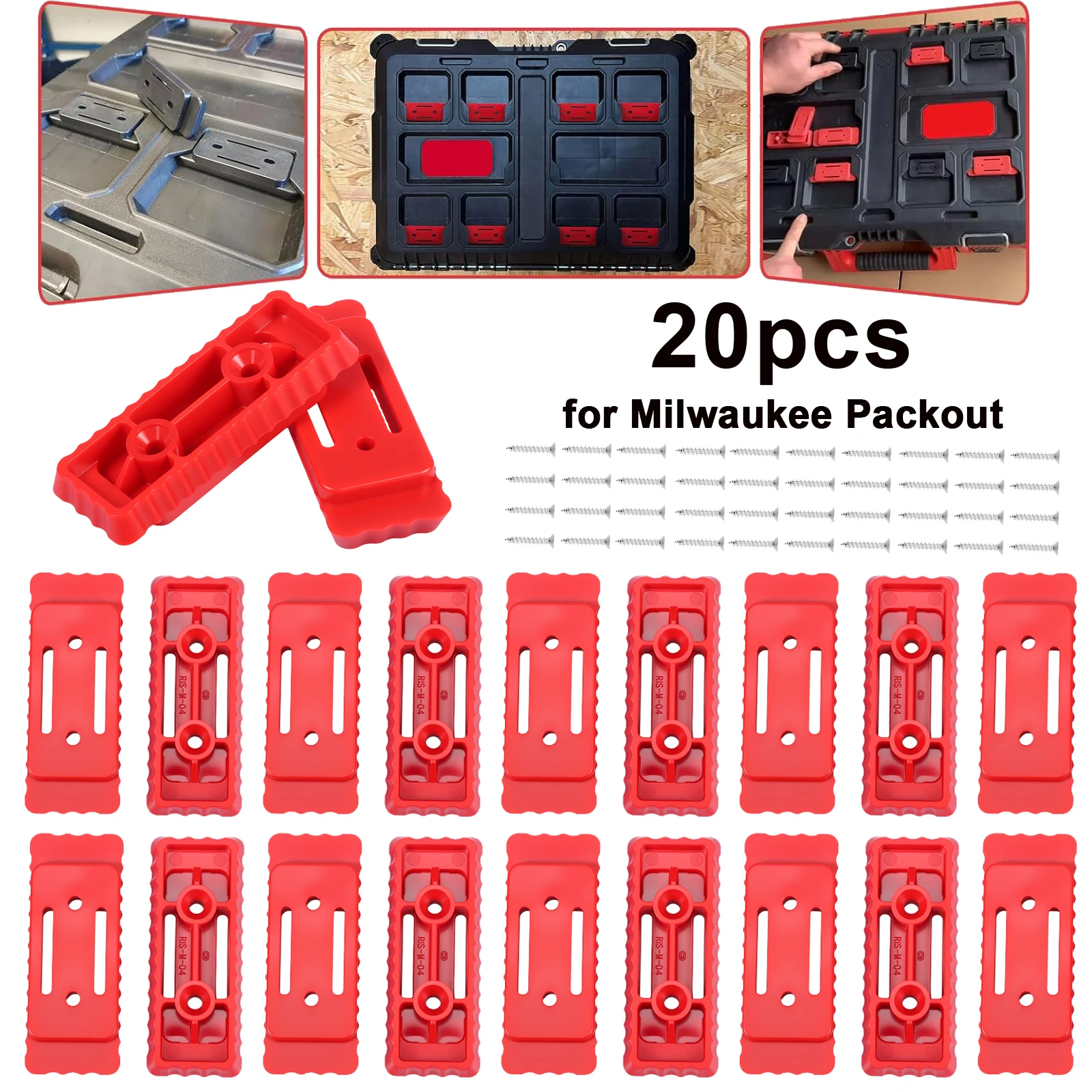 20pcs Mounting Feet for Milwau - огляд і ціна Workshop Tools Box