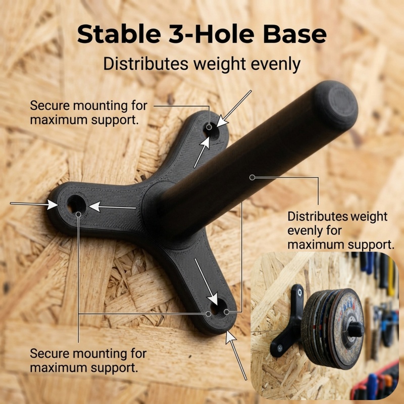 1Pcs Wall Mount Grinder Holder - огляд і ціна Workshop Tools Rack