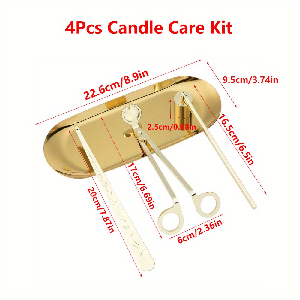 4pcs/set Luxury Candle Care Ki - огляд і ціна Workshop Tools Diy