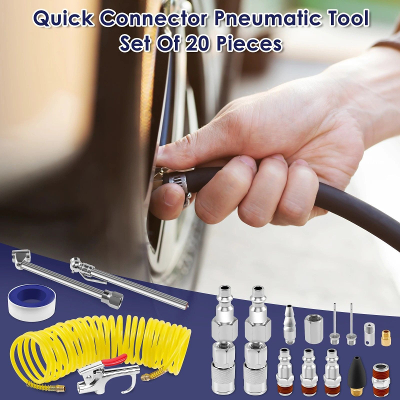 20Pcs Pneumatic Tools Kit Air  - огляд і ціна Car Workshop Tools Kit