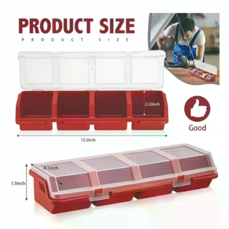 Screw Organizer Box Plastic 4  - огляд і ціна Workshop Tools Box