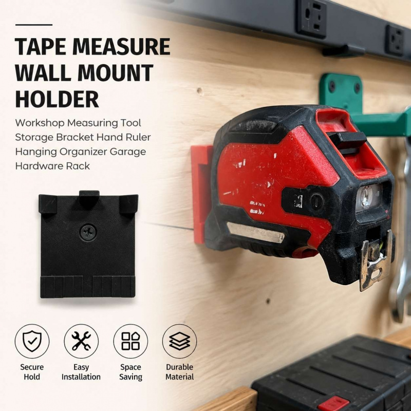 Tape Measure Wall Mount Holder - огляд і ціна Workshop Tools Hanging