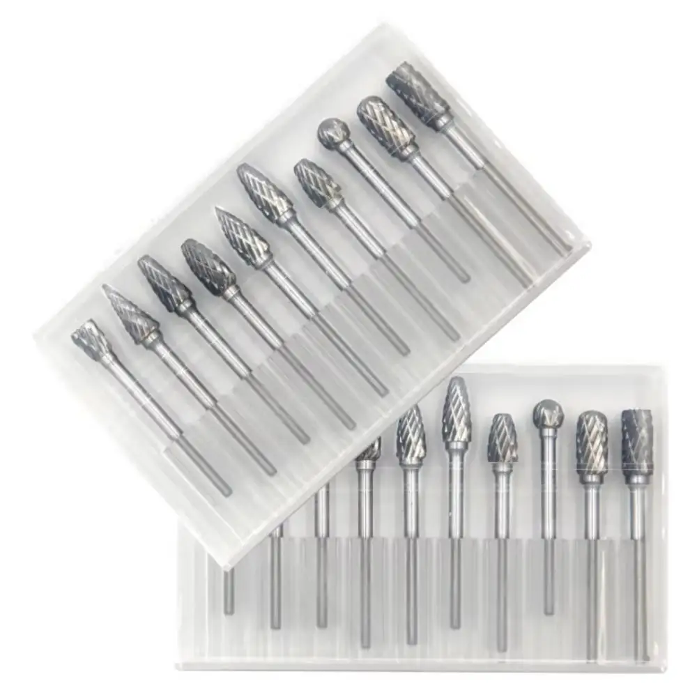 10PCS Carbide Rotary Burr Set  - огляд і ціна Workshop Tools Diy