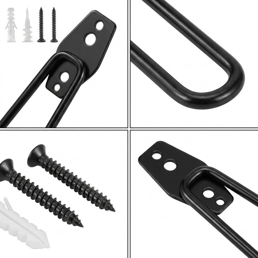 Black 7.7 Inch Steel Wall Hook - огляд і ціна Workshop Tools Hanging