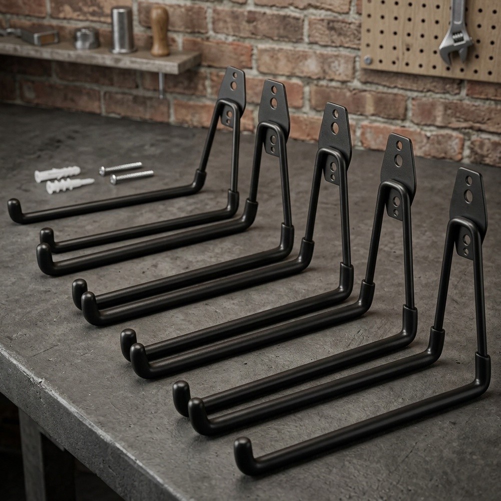Black 7.7 Inch Steel Wall Hook - огляд і ціна Workshop Tools Hanging