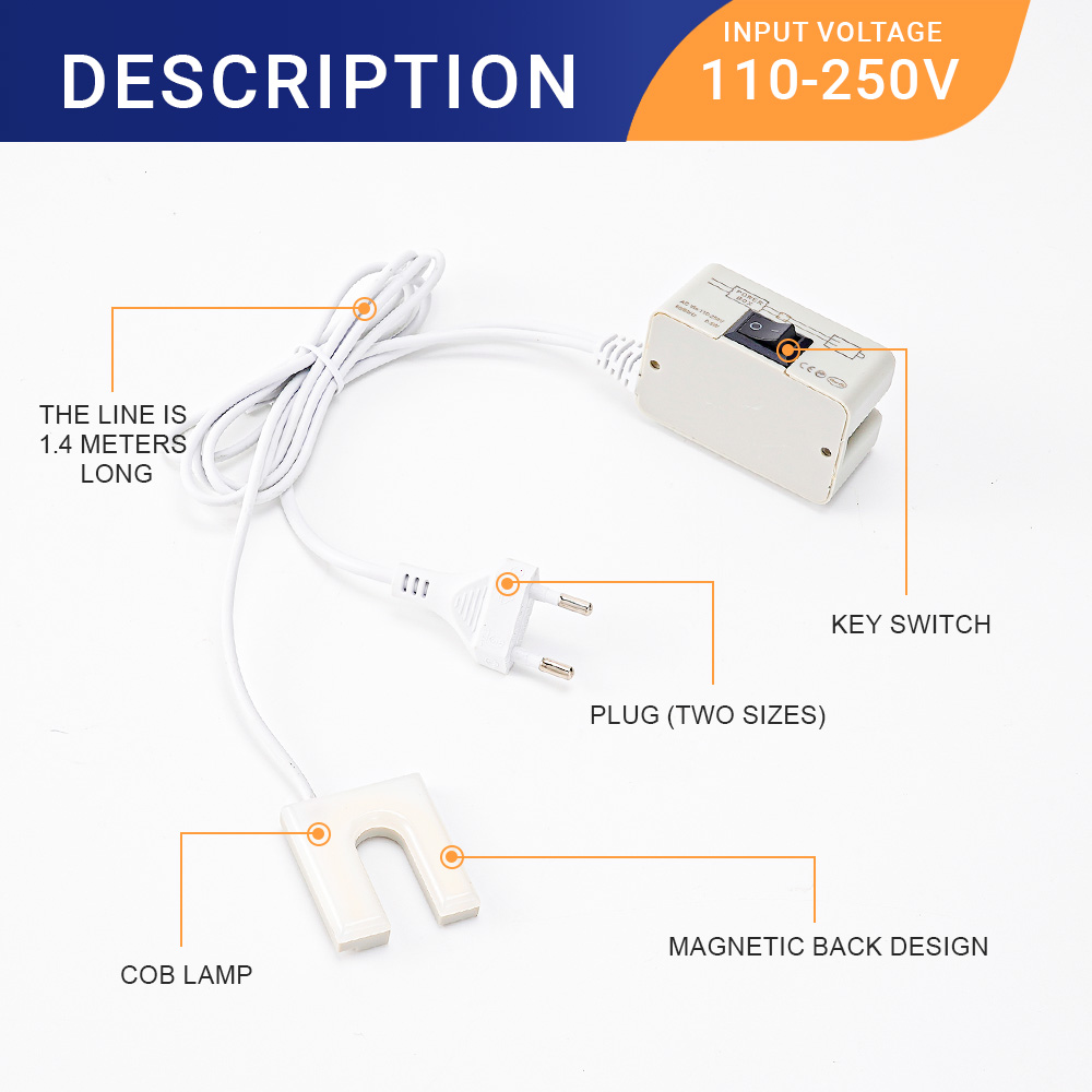 10 LED Sewing Machine Light U- - огляд і ціна Workshop Tools Table