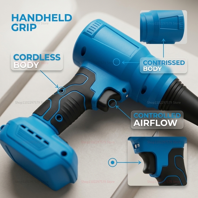 18V Brushless Cordless Air Dus - огляд і ціна Workshop Tools Car