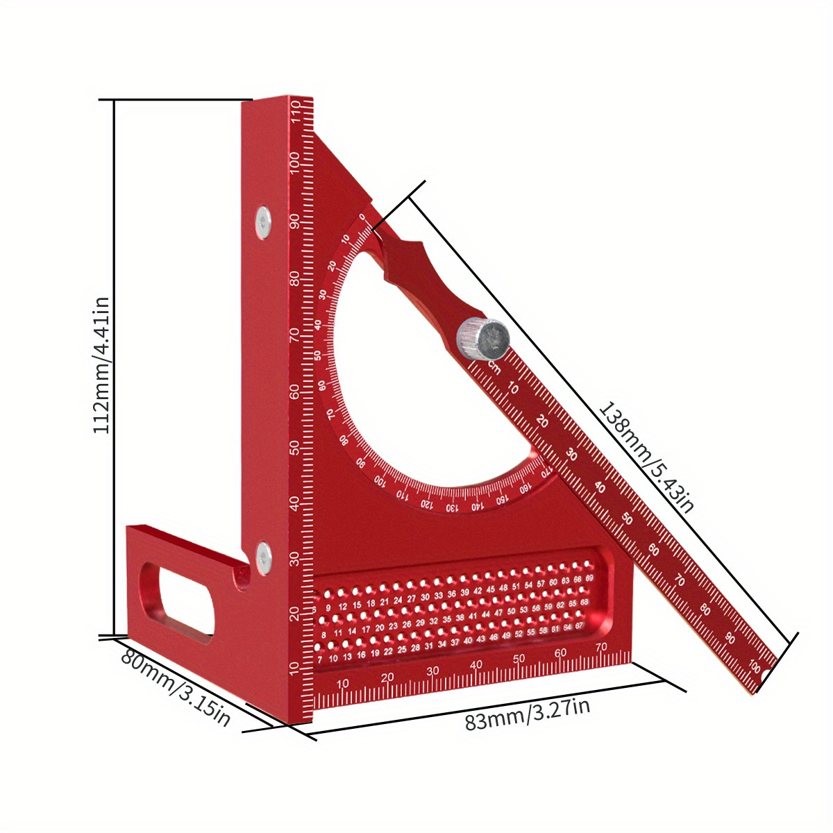 3D Adjustable Carpentry Square - огляд і ціна Dovetail Marking Guide