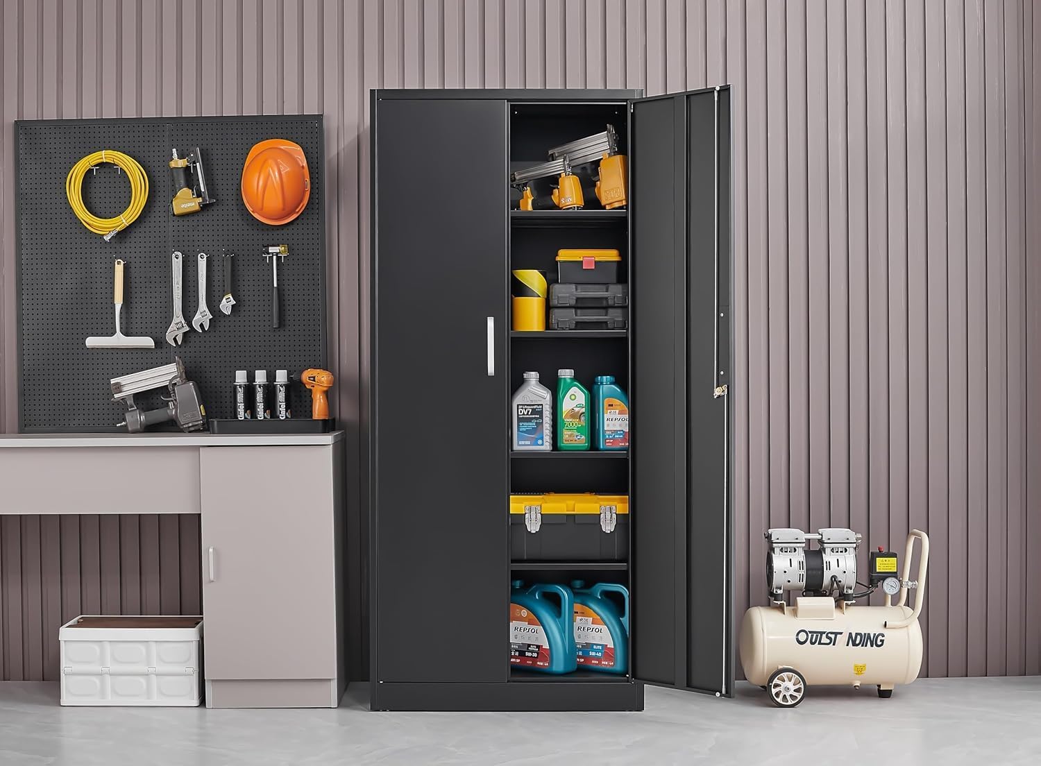 Metal Storage Cabinet With Adj - огляд і ціна Tool Chest Cabinet