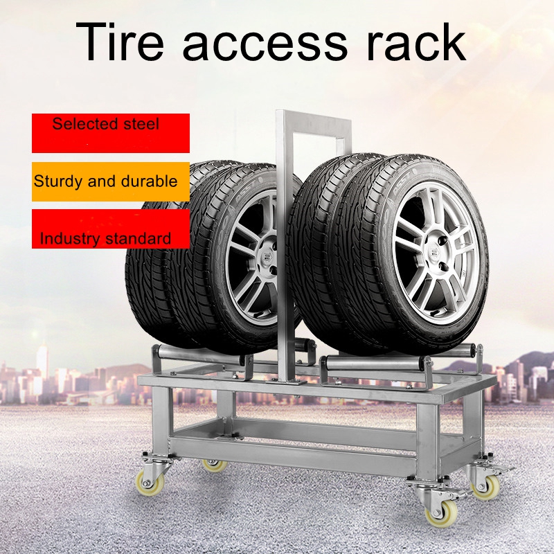 Auto workshop mobile tire rack - огляд і ціна Workshop Tools Store