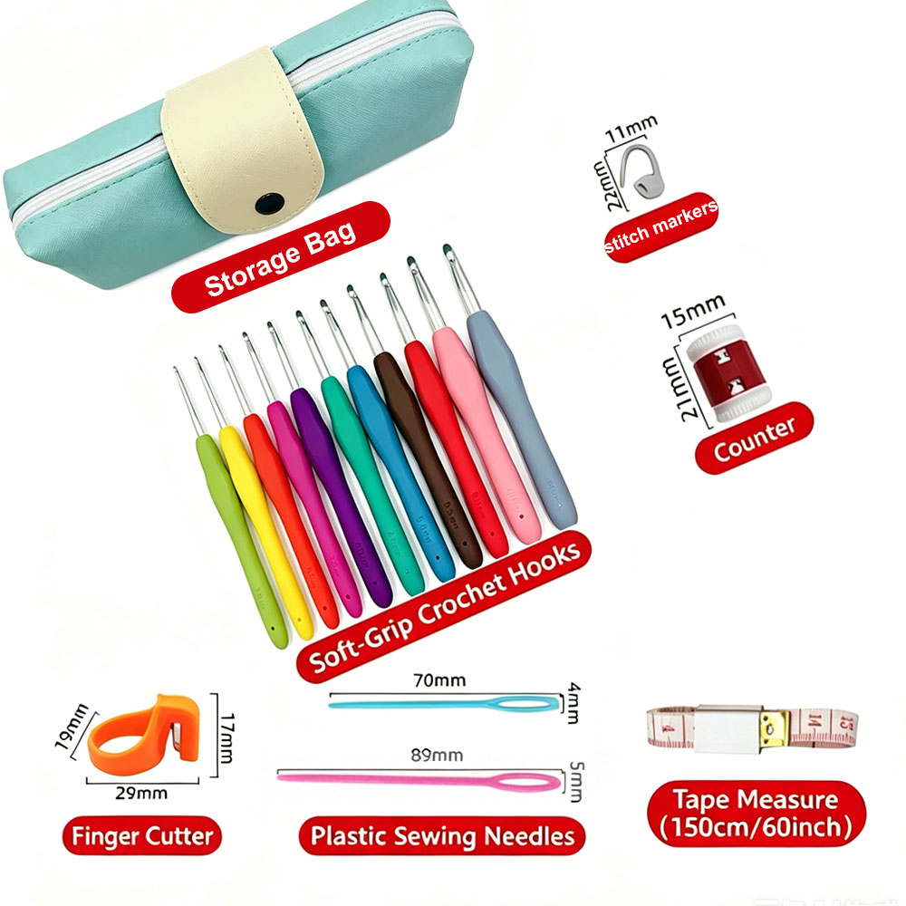 37pcs Crochet Hooks Kits with  - огляд і ціна Workshop Tools Diy