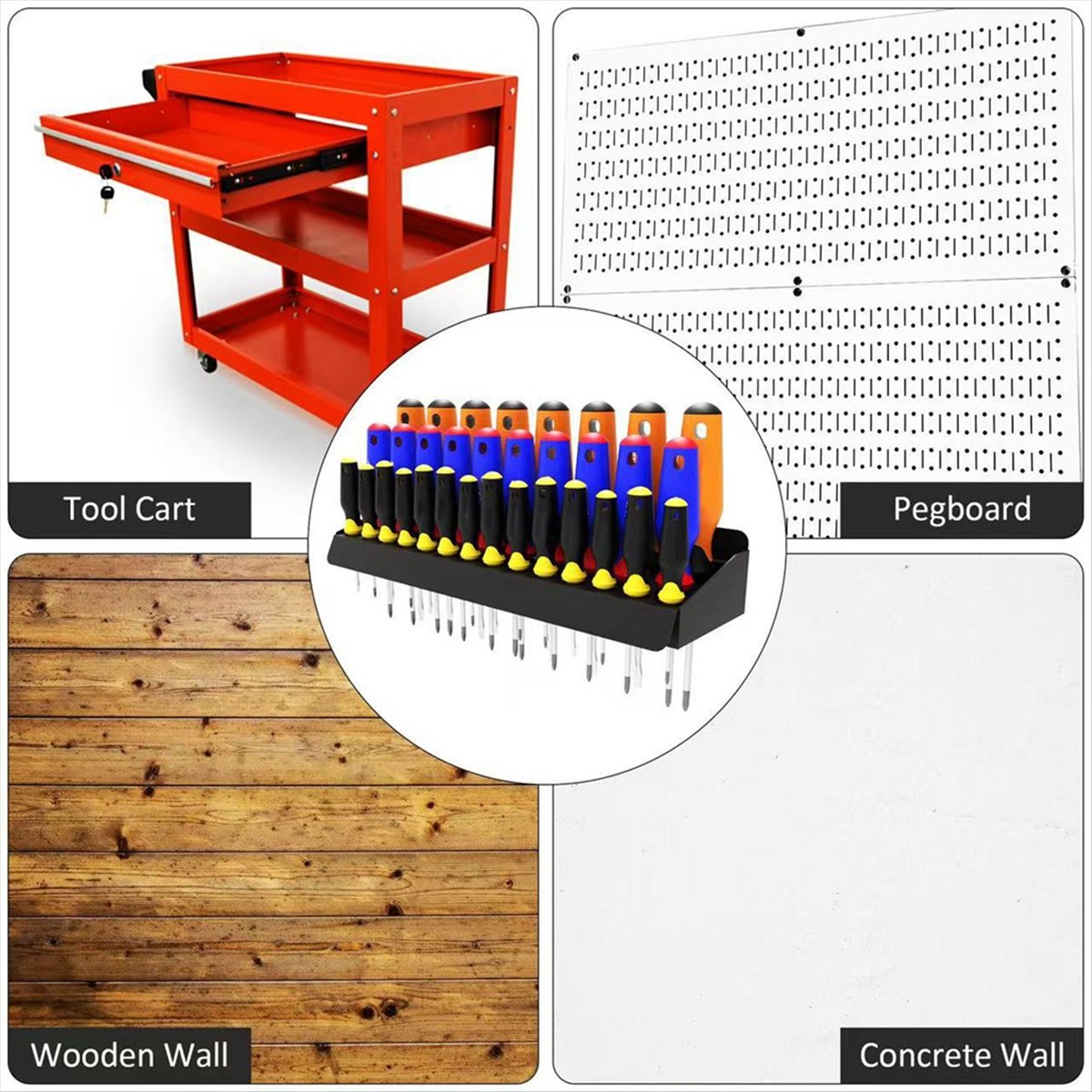 STOCK-Screwdriver Holder,Wall- - огляд і ціна Workshop Tools Store