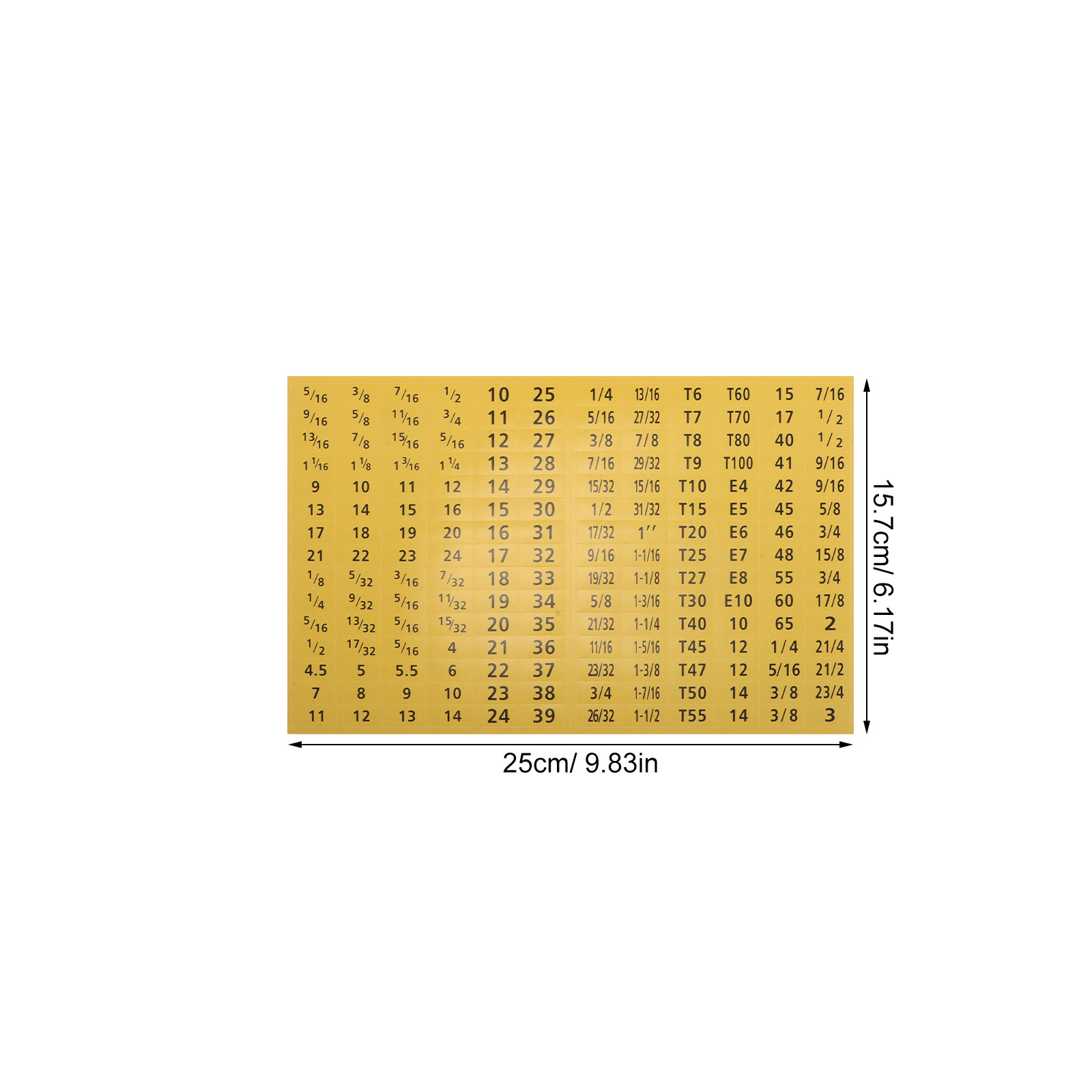 20Sheets Socket Wrench Sticker - огляд і ціна Workshop With Tools